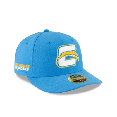 Sapca New Era Los Angeles Chargers NFL Logo Mix Low Profile 59FIFTY Fitted - Albastri
